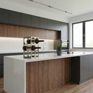 Masaüstü Şarap Şişesi Rafı | 6 Şişe Kapasiteli | Modern Şarap Depolama - Image 5